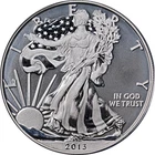 2013-W Silver American Eagle $1 ANACS Enhanced EU70 First Day Issue STOCK