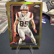 2025 Topps Chrome Football Hunter Henry Gold  Refractor /50 Patriots SSP