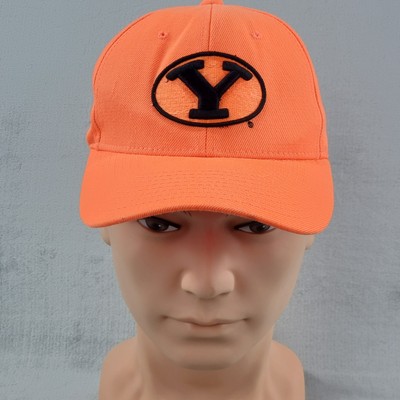 BYU Brigham Young Collegiate Athletics Hat Cap Zephyr Hook & Loop Orange NCAA