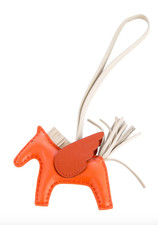 Hermes PM GriGri Rodeo Pegase Charm in Orange...