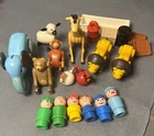 LOT of Vintage Fisher Price Toys Little People Figure Animals And People