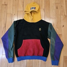 Vintage 90's CROSS COLOURS Color Block Post Hip Hop Nation Ya Dig Hoodie Adult M