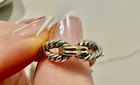 David Yurman Cable Loop Band Ring in Sterling Silver with 18k Gold size 7 — photo 1