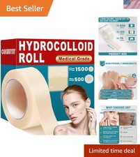 Natural Hydrocolloid Pimple Patch Roll - 0.66in x 75in for All Skin Types