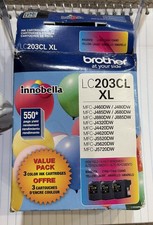 Brother LC203CL XL 2 Pack Color Ink Cartridges Magenta Cyan Yellow Used READ F1