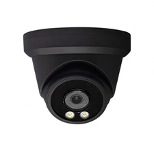 4K 8MP IP Turret Camera Black Housing 2.8mm Lens Fixed Lens