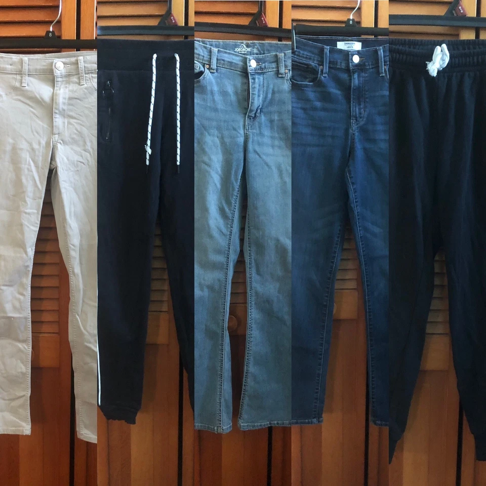 Lote Ropa Niña Talla 14-16 Mujer’s XXS/XS Jeans/Pantalones/Tops/Pantalones Cortos Suéter 25 Piezas Foto 4 de 4