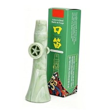 Professional Kazoo for Adults, Marble Pattern Resin, No Membrane Needed Green