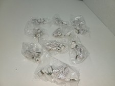 TEN 10 WHITE 3.5mm Wired Earphones Headset Stereo Headphones Earbuds  H15