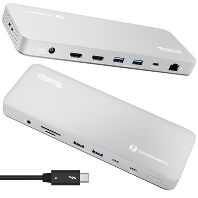 Thunderbolt 4 Dock for M4/M5 MacBook Air & Pro: 100W Charging Driverless Lapt...