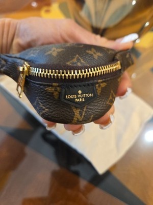  LOUIS VUITTON Monogram Party Bumbag Bracelet Wrist Pouch Arm Band M6562A Sz 19