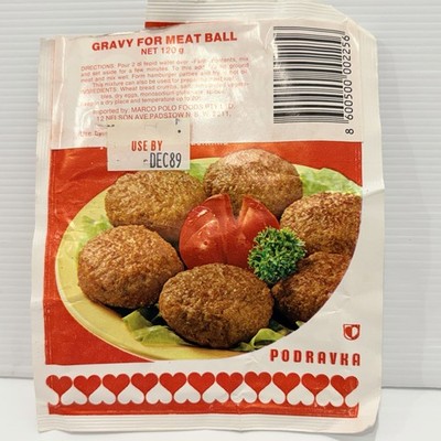 VINTAGE 1980s Fant Podravka Gravy seasoning - Yugoslavia -    Empty PACKET