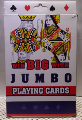 GREENBRIAR INT Novelty Jumbo Size Playing Cards 7.5'' x 5'' Deck GAG GIFT NEW