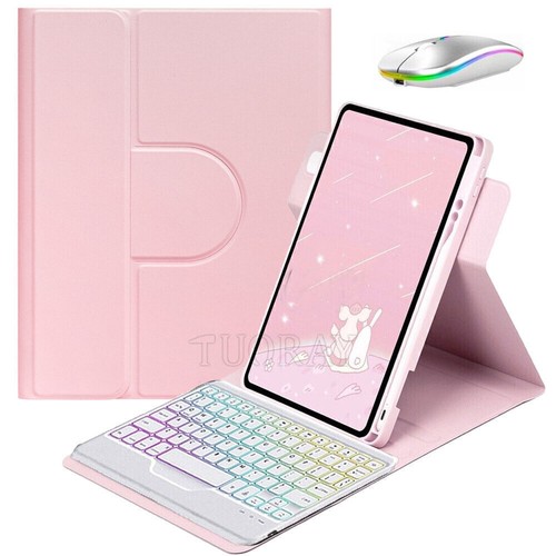Backlit Keyboard Mouse Rotating Case Cover For iPad 6/7/8/9/10th Gen Air 4 5 Pro - Picture 14 of 71