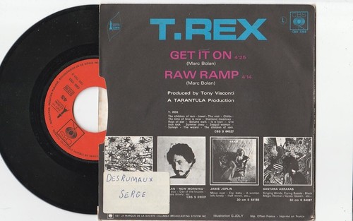 SP T.REX-GET IT ON-CBS-FRENCH - Picture 2 of 2