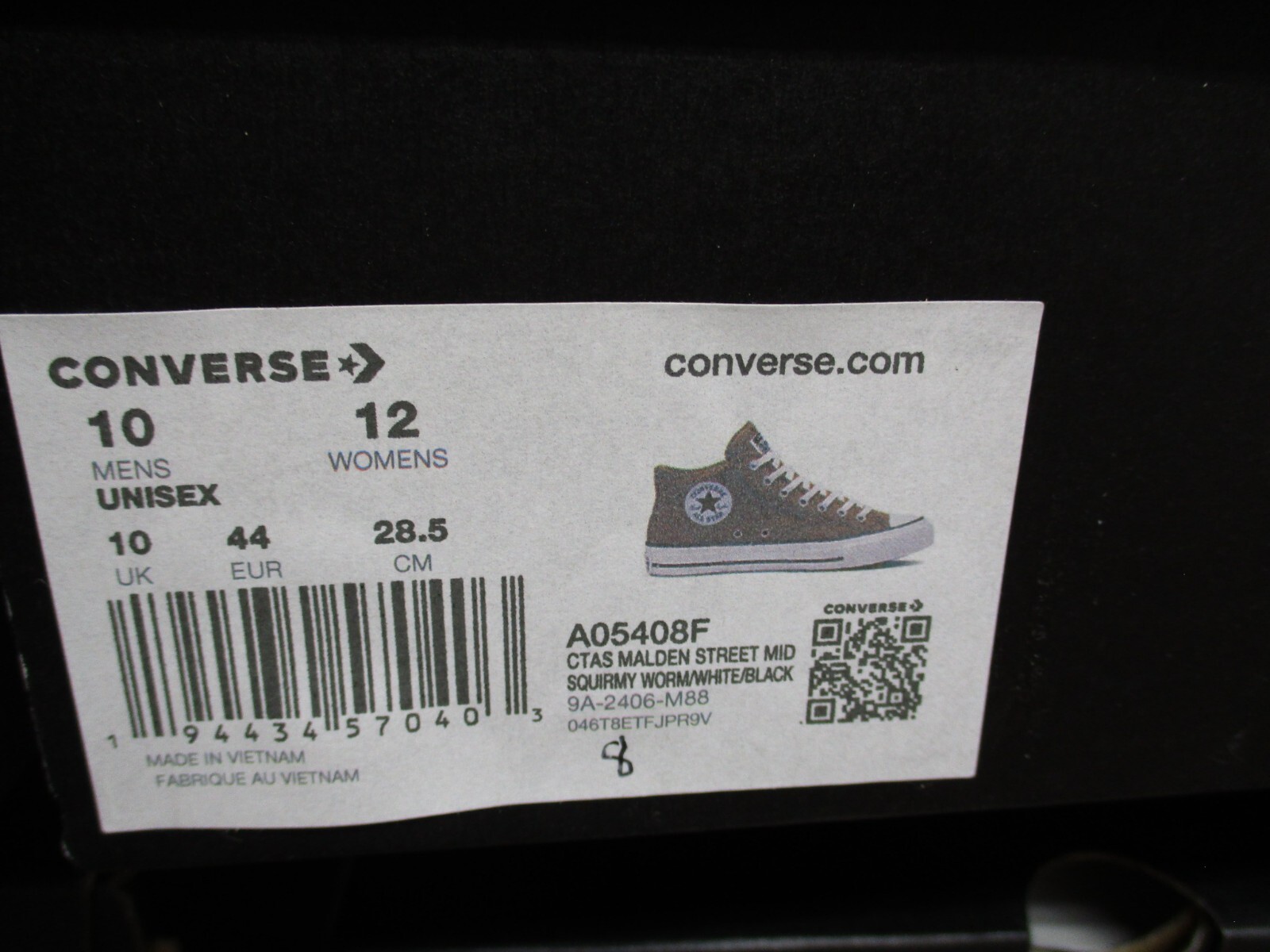 Converse All Star Chuck Taylor CTAS Malden Street Mid Shoes Mens Sz 10 Brown