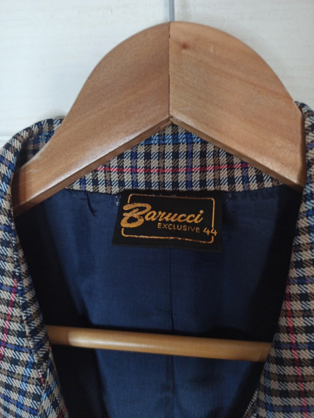 Barucci Classic Blazer Size 44 Wool Acetate Holland Good Condition Jacket
