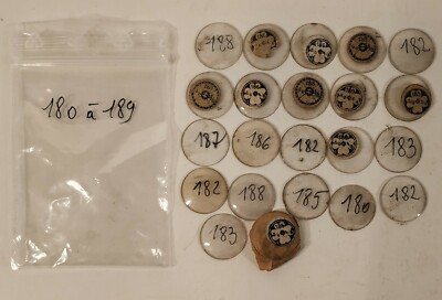 Lot De Verres De Montre Et Gousset - Taille 210 à 219 Pour Horlogerie Et Réparation