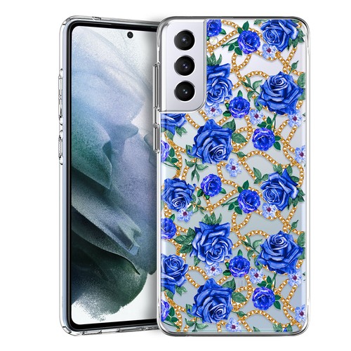 Flower Design Phone Case Clear Soft Cover For Samsung Galaxy S23 S22 S21 FE S24 - Picture 78 of 98