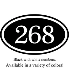 Personalized House Address Number Sign Aluminum Plaque 12" x 7" Custom Colors  