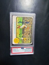 1973 Topps Johnny Bench John Adam Signed Baseball Card PSA Encapsulated