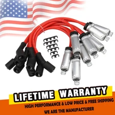 8 Pcs Spark Plug Wires for Chevrolet Tahoe GMC Savana Sierra 1500 4.8/5.3/6.0L