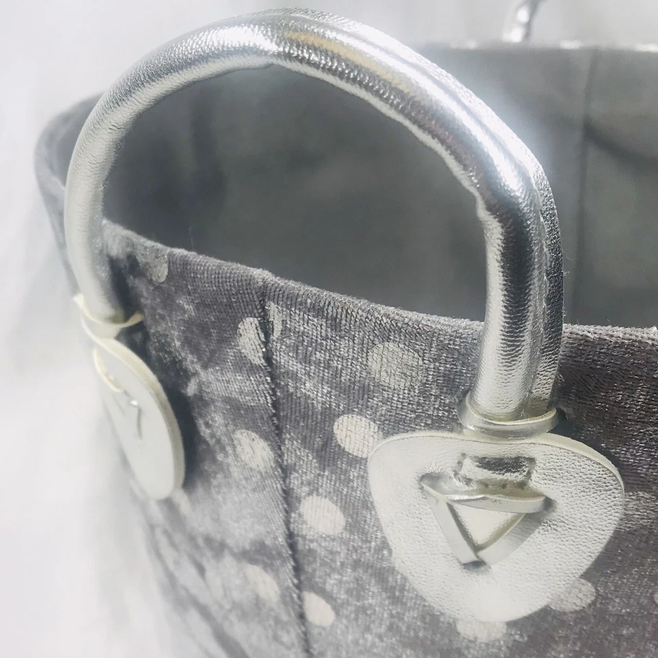 Taylor Madison Designs Holiday Gift Basket Storage Container Silver & Gray NWT - Image 4 of 4