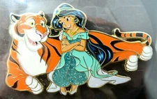 Disney Pin Artland Jasmine and Rajah Aladdin LE 125 #145467