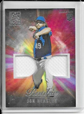 2022 Panini Capstone Rookie Dual Materials JON HEASLEY RC Dual JERSEY Royals