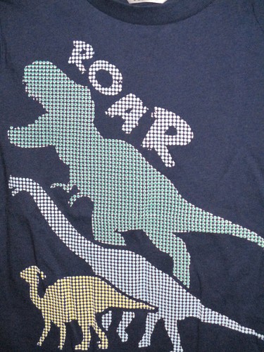 Baby Boy's Dinosaur T Shirt Navy Blue 18 - 24 Months Roar Raised Motif M&Co Kids - Picture 2 of 5