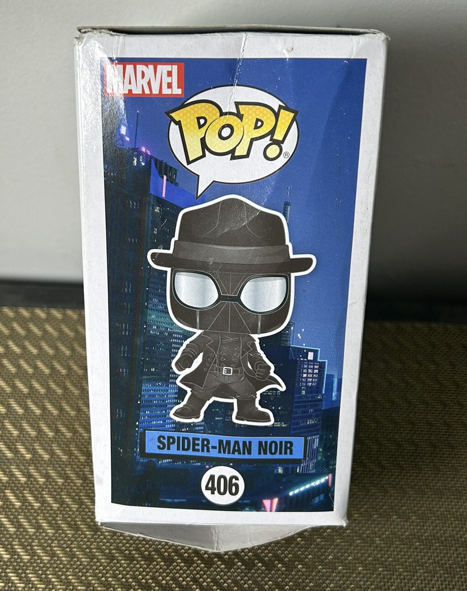 DAMAGED** Funko Pop - Into the Spiderverse - Spider Noir #406 Rare