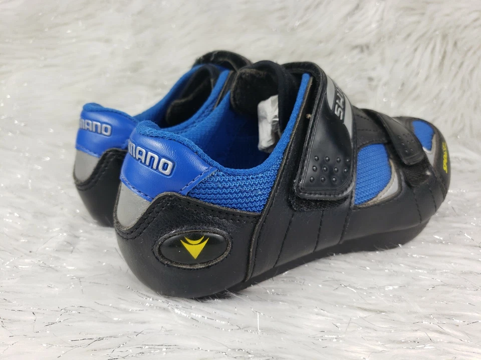 SHIMANO SPD-SL 自行车赛车鞋黑色蓝色男式尺码 US 6 EUR 39 — 第 4/4 张图片