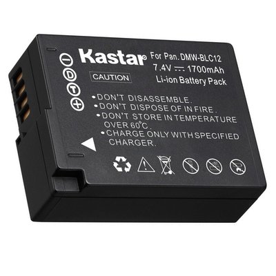 1x Kastar Battery for Panasonic Lumix DMW-BLC12 DMC-GX8 DMC
