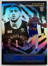 2020-21 PANINI ILLUSIONS BASKETBALL OBI TOPPIN NEW YORK KNICKS RC #176 HOLO BASE