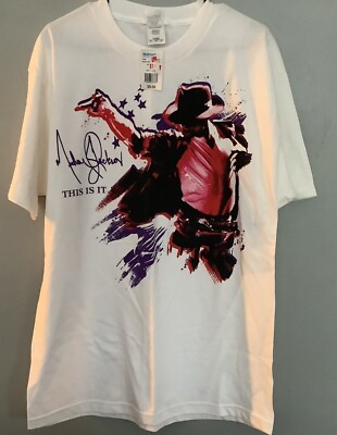 Unisex Adults Michael Jackson This Is It T-shirt Size L Never Worn
