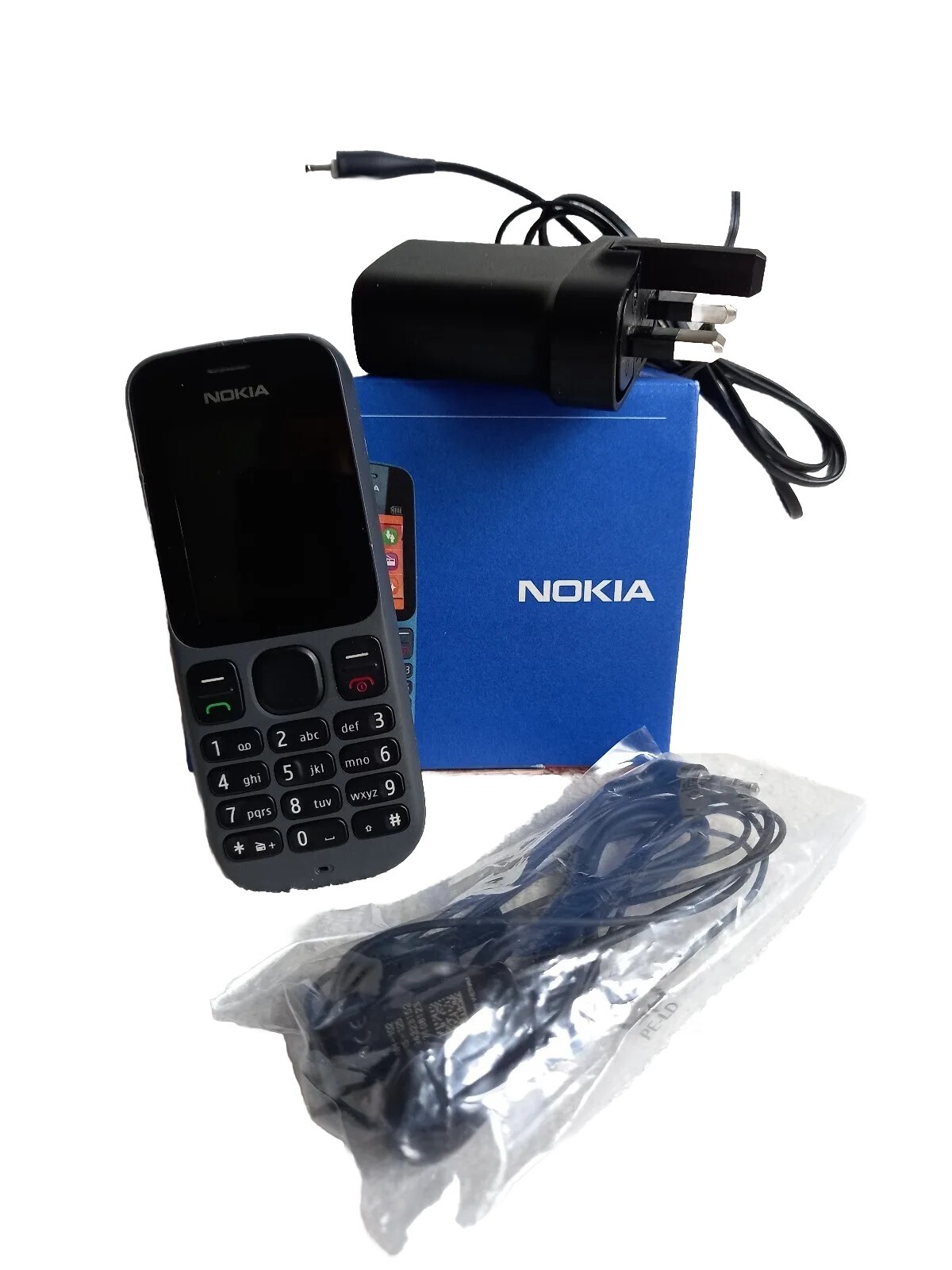 Nokia 100 Black Mobile Phone Boxed FOR SPARES/PARTS NOT WORKING (UNTESTED )