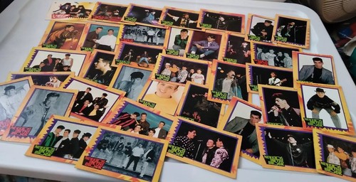 NEU KIDS ON THE BLOCK 36 Sammelkarten Set mit 1 Sticker 1989 C19STL