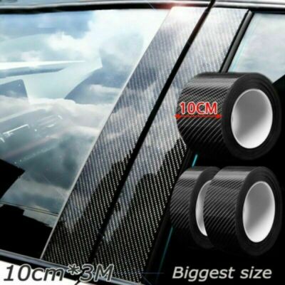 Carbon Sticker Fiber Protector Sill Scuff Cover Anti Scratch Strip Car Door Body