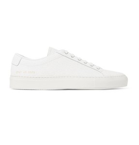 common projects white leather sneakers