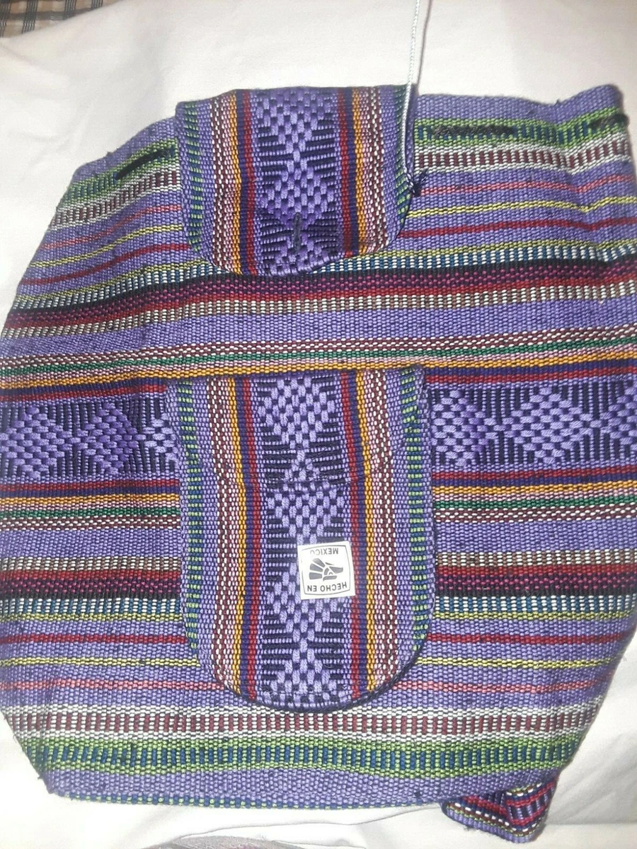Mexican woven backpack sale