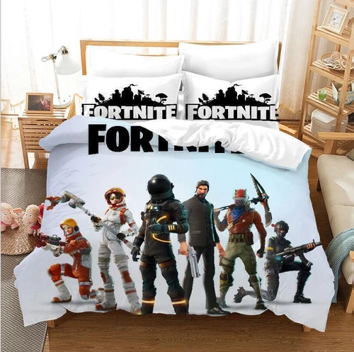 DE Fortnite Juego 3D Edredón Cubierta Cojín Funda Juego de Ropa de Cama Individual - Imagen 7 de 31