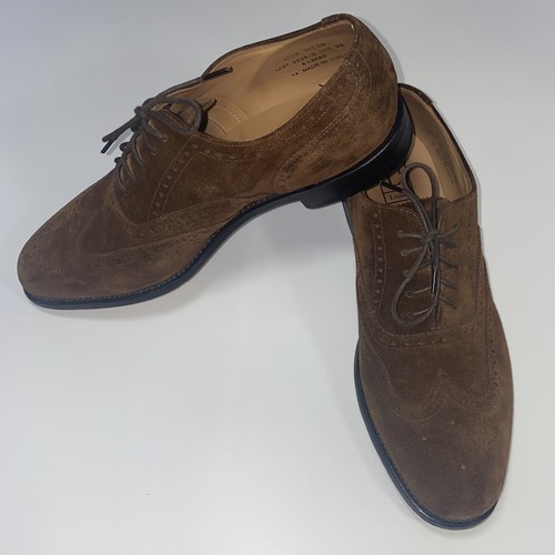 LOAKE Buckingham Brown Suede Brogue 
