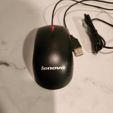 Lenovo USB Mouse M-U0025-O USB Wired 2-Button Black Scroll Wheel Optical Mouse