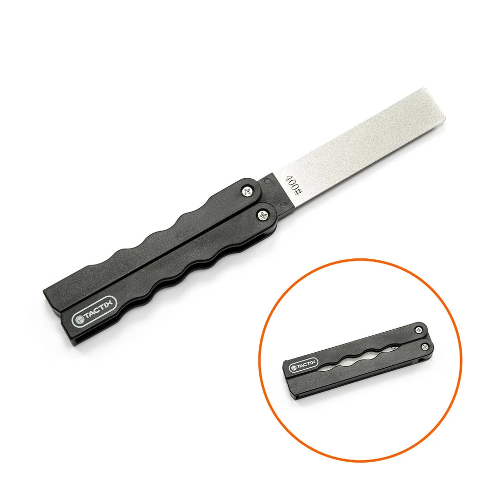 TACTIX Diamantschärfer klappbar Outdoor-Messerschärfer Diamant Schärfer