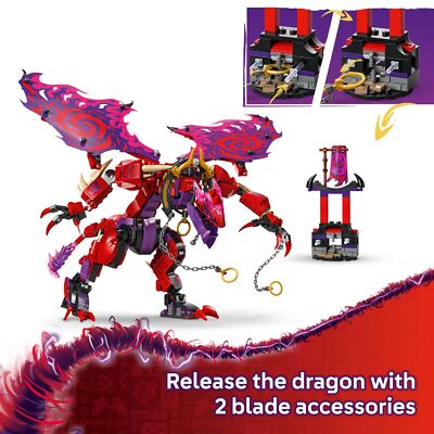 LEGO NINJAGO Thunderfang Dragon of Chaos Building Toy for Kids