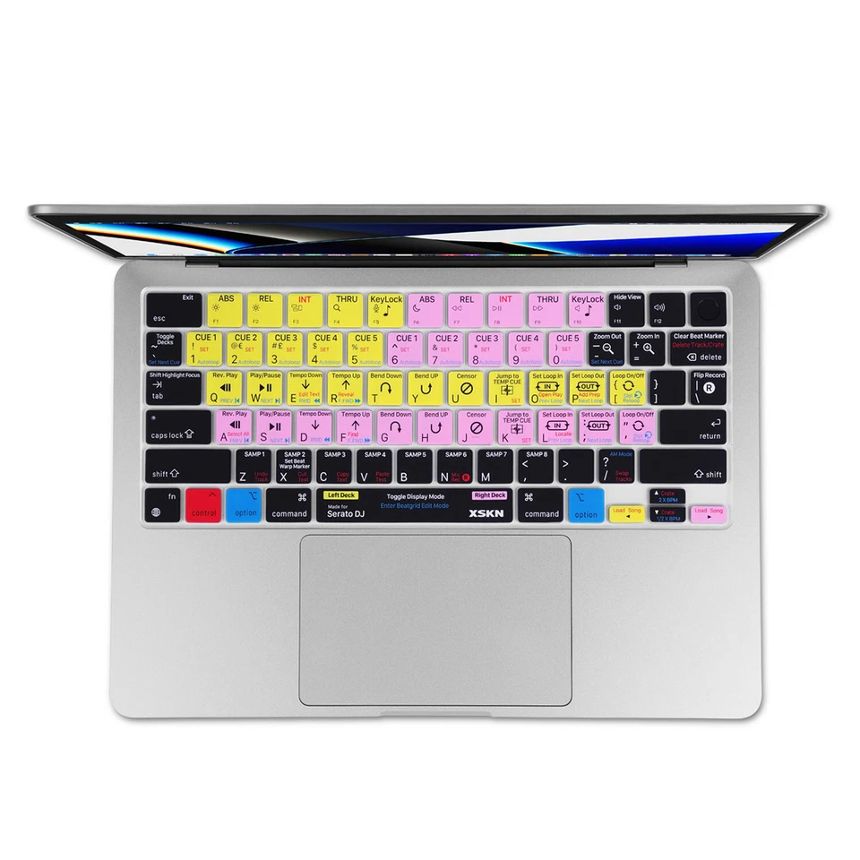 XSKN Serato DJ Shortcuts Keyboard Cover for 2021-2025 Macbook Pro 14.2/16.2 inch - Image 2 of 4