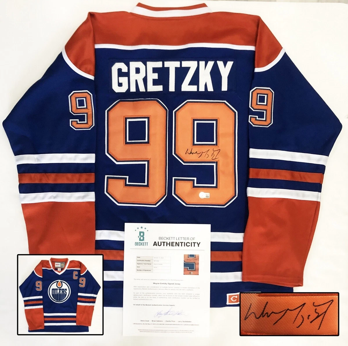 Wayne Gretzky signed autographed Jersey Edmonton Oilers Beckett COA – More  Than Sports