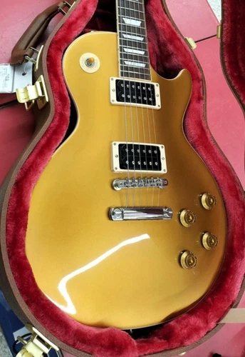 Gibson USA Slash Victoria Les Paul Standard Gold Top Very Good Condition w/Case