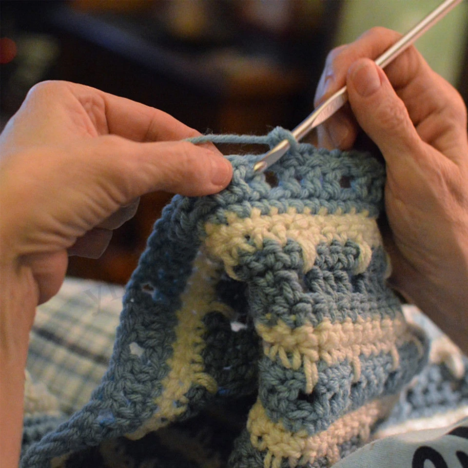 72Pcs Crochet Hooks Set Kit Yarn Knitting Needles Sewing Tools Grip With Bag DIY - image 4 of 4