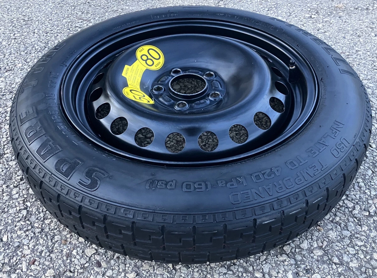 Volvo C30 C70 S40 V50 Compact Spare Tire Wheel 16 Rim T125 85R16 OEM 30683913